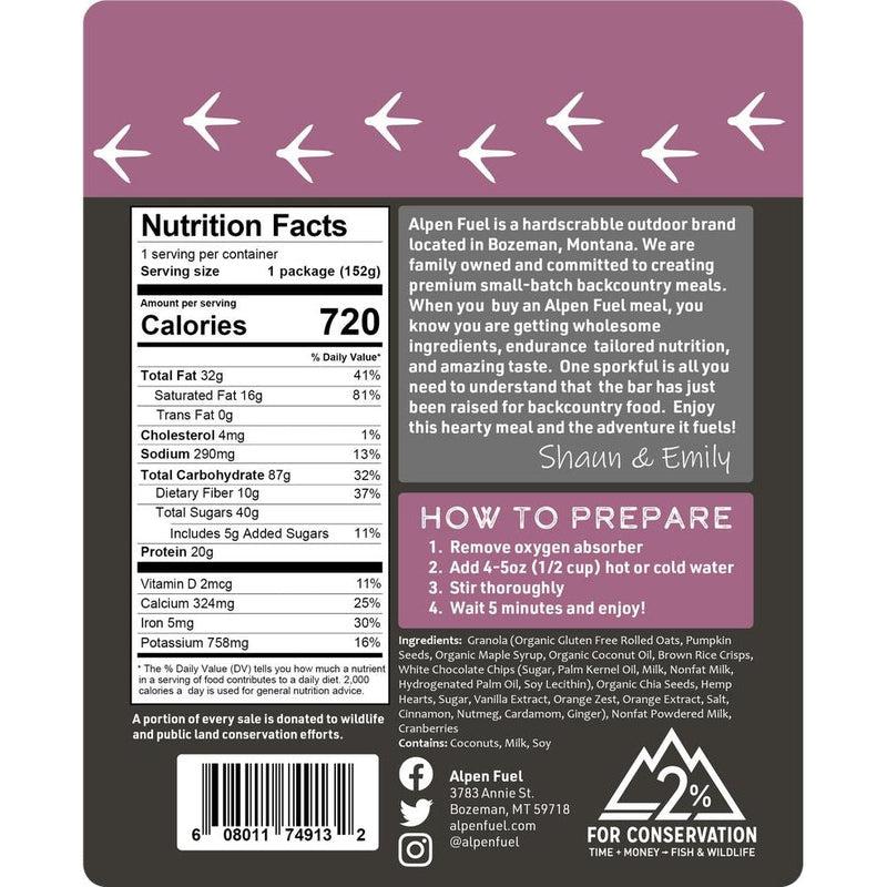 Alpen Fuel Cranberry White Chocolate Granola - 4 Pack