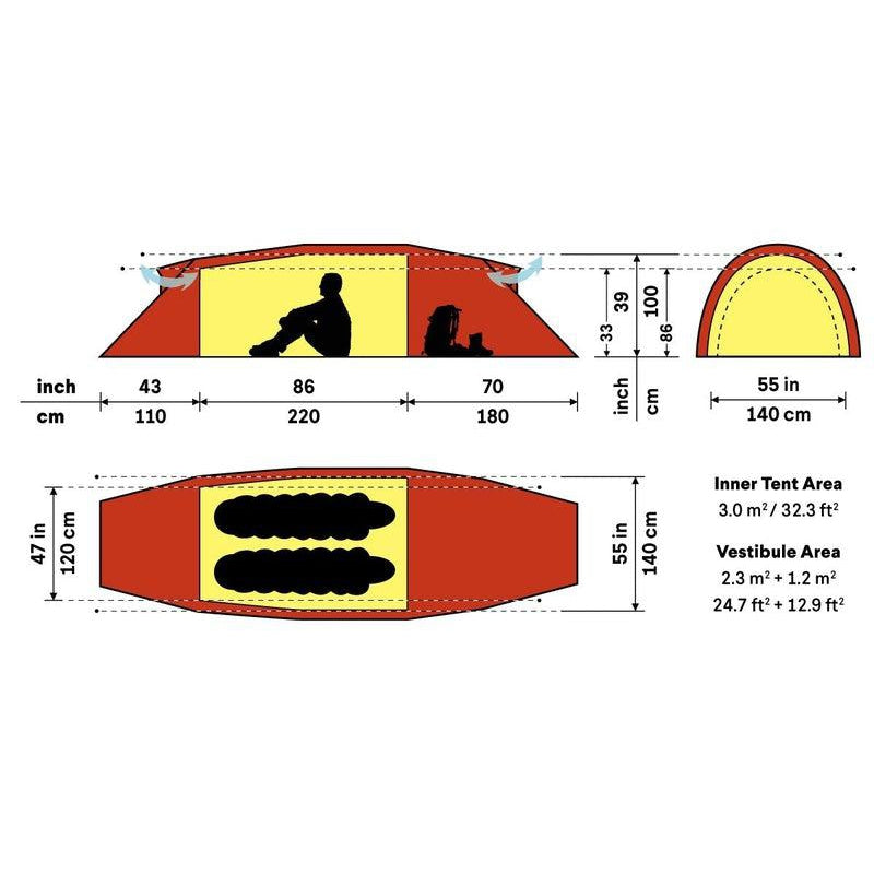 Hilleberg Kaitum 2 GT Backpacking Tent