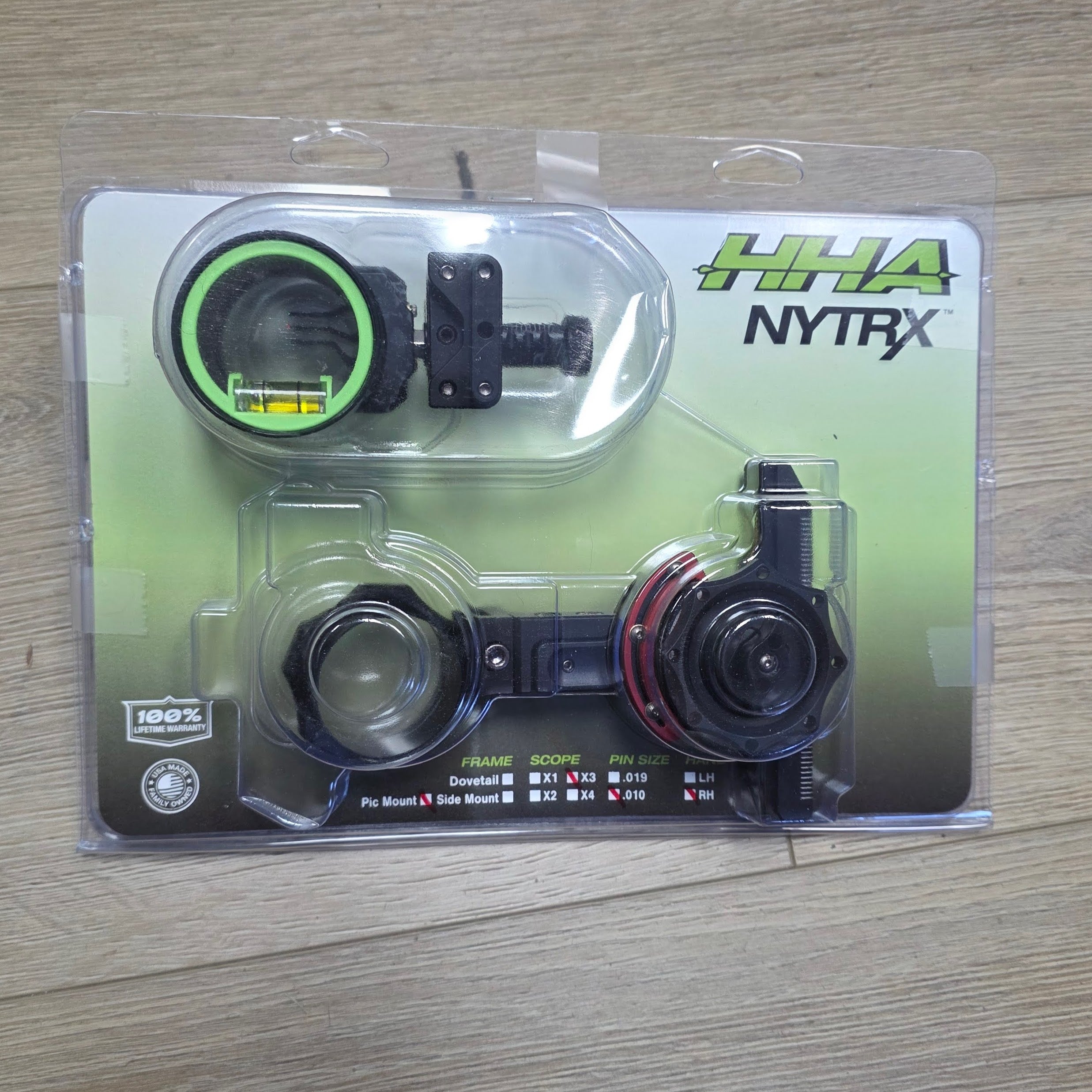 HHA Nytrx X3 Pic .010 pins -return