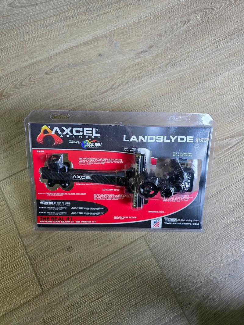Axcel LANDSLYDE Carbon Slider Sight 3 Pin -return