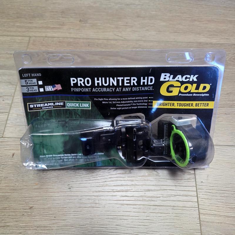 Black Gold Pro Hunter Streamline 5 pin Left Hand -return