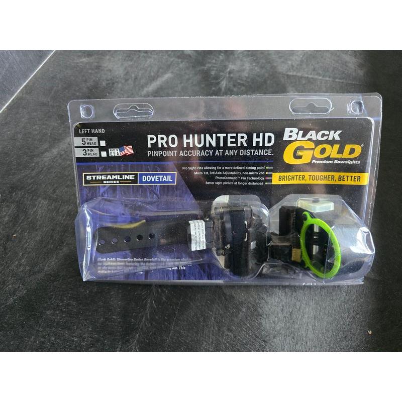 Black Gold Pro Hunter Streamline Centermass Mount LH 3 pin -return