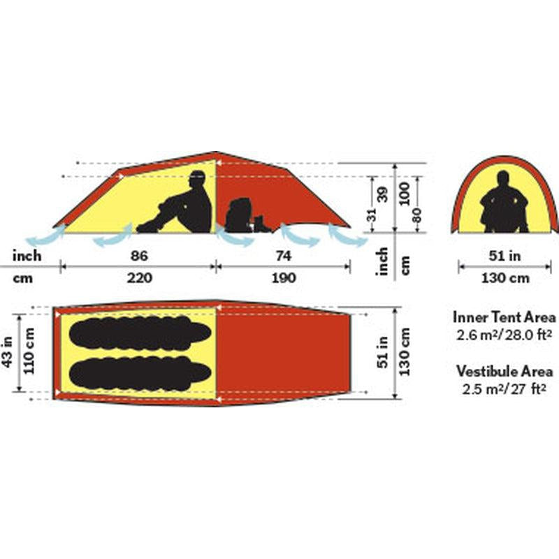 Hilleberg Anjan 2 GT Backpacking Tent