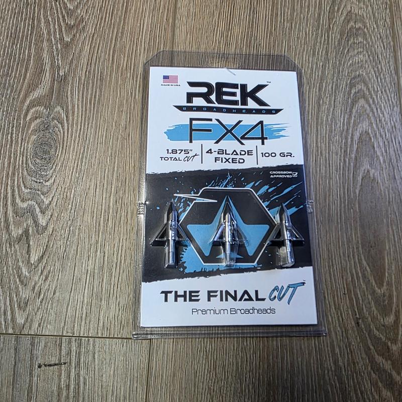 Rek FX4 100gn broadheads -return
