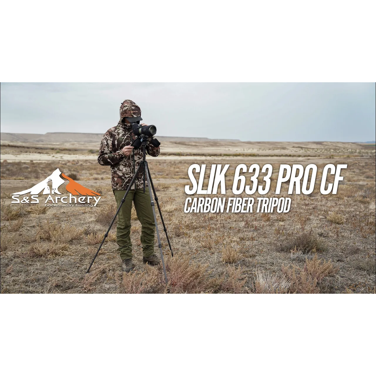 Slik 633 Carbon Fiber Tripod Hunting S&S Archery