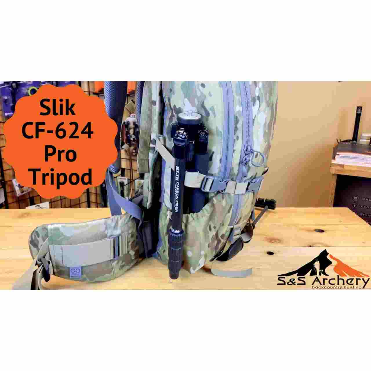 Slik 624 Pro CF Professional Carbon Fiber Tripod