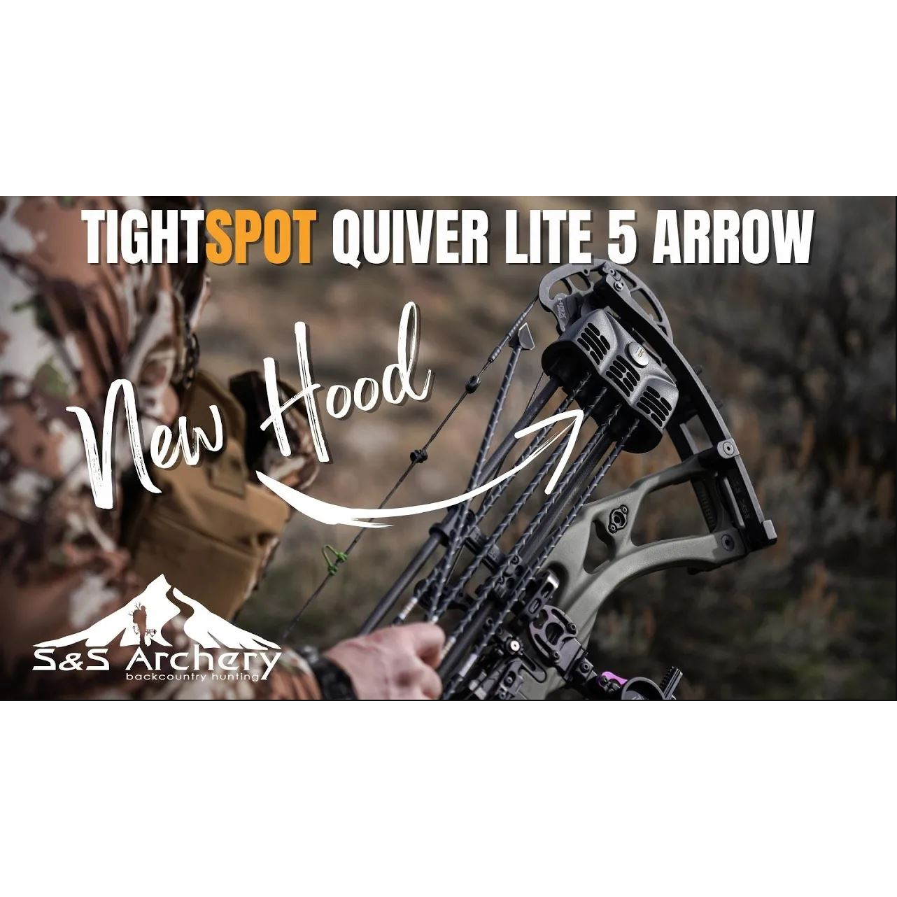 Tight Spot Rise 5 Arrow Quiver - Right Hand, Black (New)